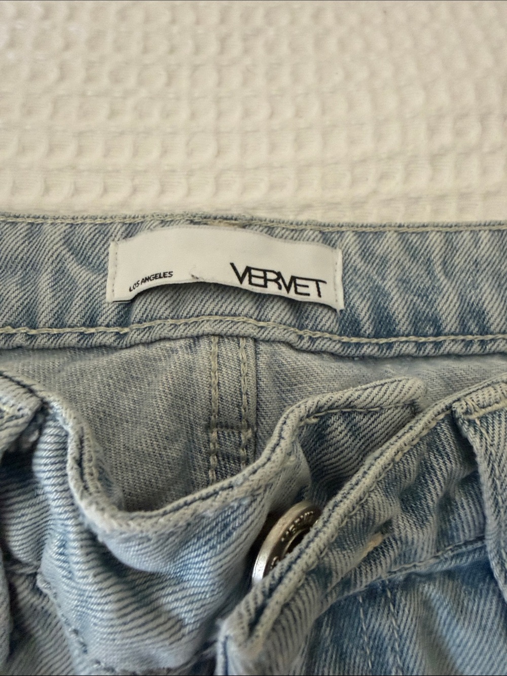 Vervet by flying monkey distressed straight leg jeans size 25 - Picture 2 of 4
